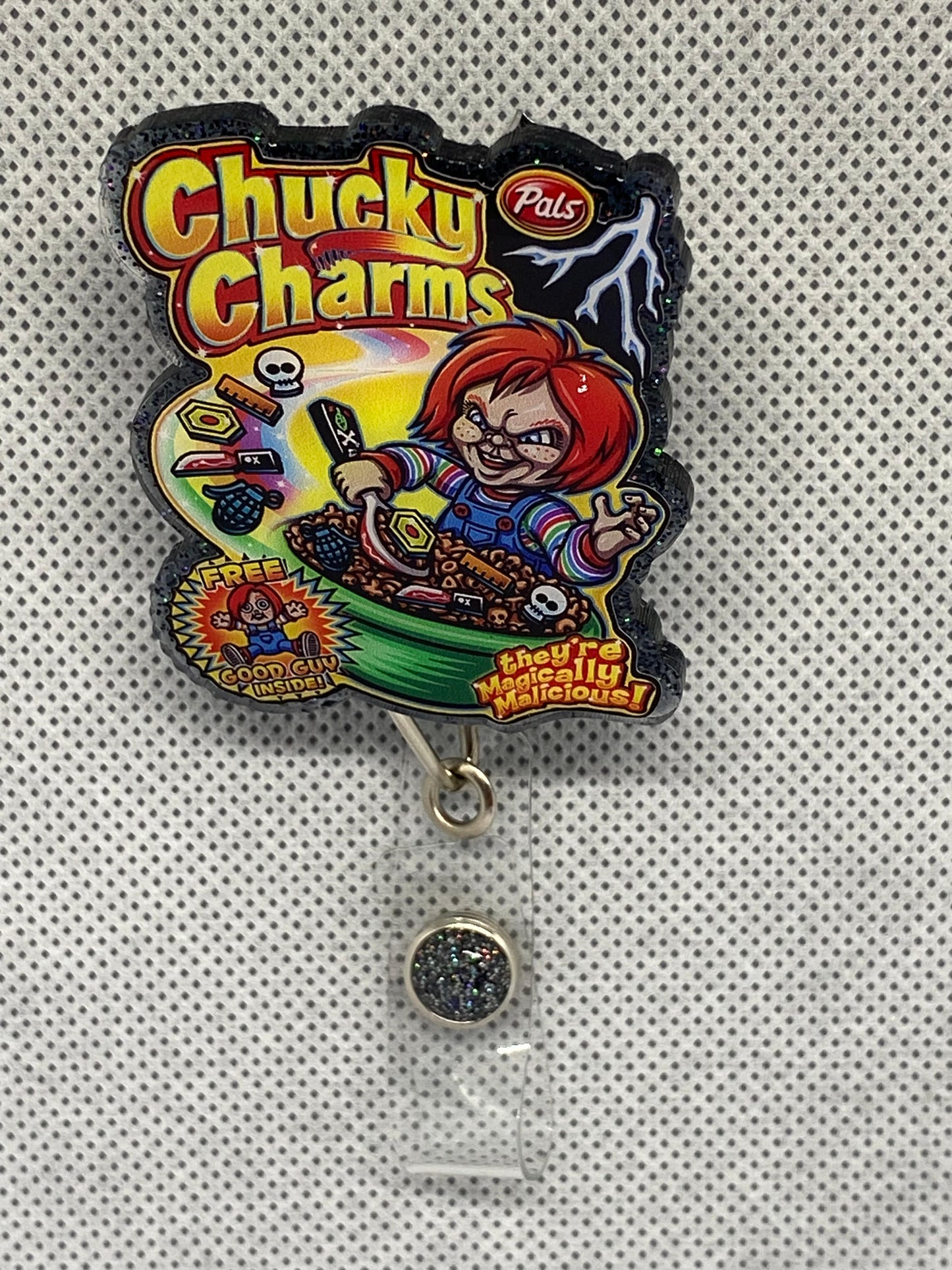 Retractable Badge Reel with ID Clip for Nurse, Student Badge