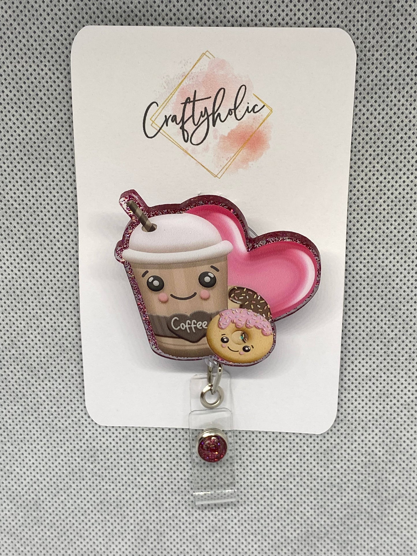 Coffee, Donut & Heart Badge Reel